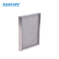 Clean-Link Metal Mesh Cardboard Frame G4 Pleated Synthetic Fiber Panel Air Filter for Ventilation System